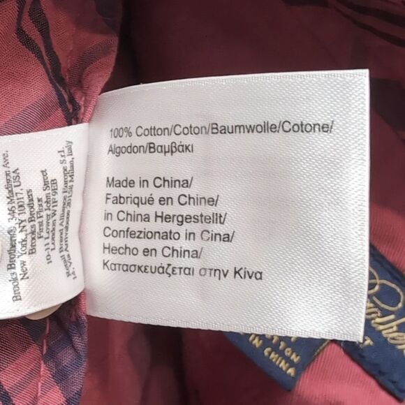 BROOKS Brothers 7" Inseam Red Bermuda Short Size 35 NWT - Picture 7 of 8